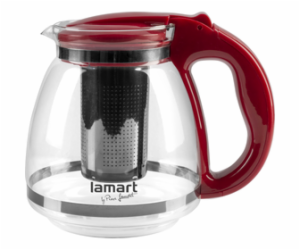 Lamart LT7074 Konvice na čaj VERRE 1,5 l, červená