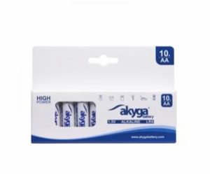 Akyga alkalická baterie AA LR6 Zn-MnO2, 1.5V/3050mAh, box...