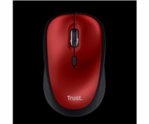 TRUST myš Yvi+ Wireless Mouse Eco Red, červená