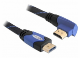 Delock Kabel High Speed HDMI s Ethernetem – HDMI A samec > HDMI A samec pravoúhlý 1 m