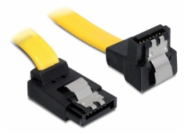 Delock kabel HDD SATA 20 cm pravoúhlý nahoru/dolů, žlutý