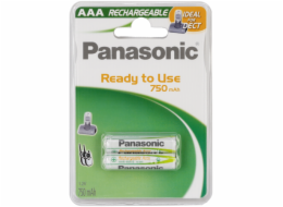 1x2 Panasonic aku NiMH Micro AAA 750 mAh Ready to Use DECT