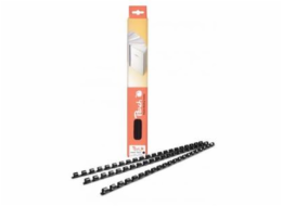 PEACH vazací hřbet Binding Combs 21 Rg A4 6mm, černý, plast, 100ks