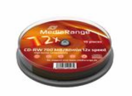 MediaRange CD-RW 700 MB, prázdná CD