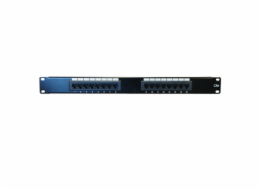 DATACOM Patch panel 16p.,UTP, Cat5e,1U,19", LSA Krone