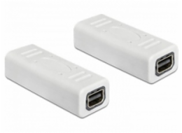 Delock adaptér Displayport mini samice / samice, bílá