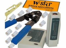 W-Star Sada nářadí pro sítaře WS140 tester RJ45, kleště RJ45, stripovač, 10x RJ45