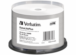 1x50 Verbatim CD-R 80 / 700MB 52x bila wide thermal printable