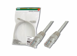 Digitus Patch Cable, UTP, CAT 5e, AWG 26/7, měď, šedý 1,5m