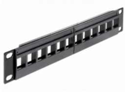 Delock 10" Keystone Patch Panel 12 Portů