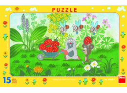 Dino Papírové puzzle Krtek na výletě 15 dílků