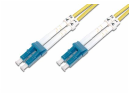 DIGITUS Fiber Optic Patch Cord,, LC (APC) to LC (UPC), Singlemode, OS1, 09/125 µ, Duplex, Length 2m