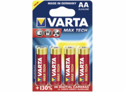 100x4 Varta Max Tech Mignon AA LR 6               PU master box