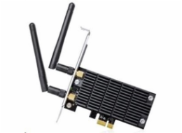 TP-LINK  Archer T6E Dual Band Wireless PCI-Express Adapter AC1300 2.4GHz/400 + 5GHz/867, 802.11ac/a/b/g/n, 2 odním.ant.