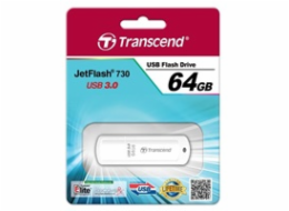 Transcend 64GB JetFlash 730, USB 3.0 flash disk, bílý