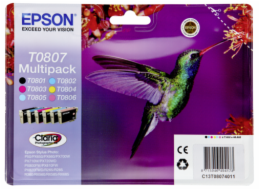 Epson inkoustové náplně - MULTIPACK/ C13T080740/ R265/ R360/ RX560/ 6 barev