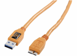 Tether Tools TetherPro USB 3.0 A/Micro B 4,6m oranzova