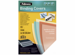 Fellowes Binding Covers A4 Clear PVC   180 Mikron