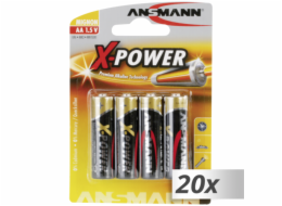 20x4 Ansmann alkalicky Mignon AA LR 6 X-Power