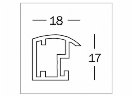 Walther Trendstyle stahl   20x30 plast KP030D