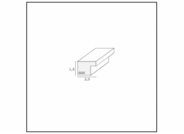 Deknudt S66KF1 P1          18x24 drevo bila s Passepartout