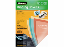 Fellowes Binding Covers A4 Clear PVC   200 Mikron