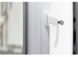 Olympia FGS 100 Window Handle with Lock white