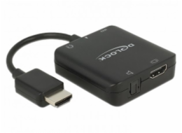 Adaptér DeLOCK Zástrčka HDMI > HDMI + TOSLINK S/PDIF + zásuvka 3,5 mm jack