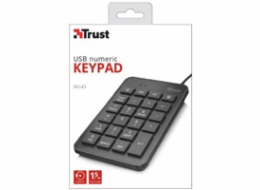 Trust 22221 numerická klávesnice Laptop/PC USB Černá