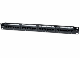 Intellinet Patch panel 24 port Cat5e, UTP, černý