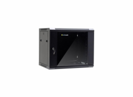 NETRACK 019-090-645-022 wall/hanging cabinet 19 9U/450 mm glass door black remov. side pan.