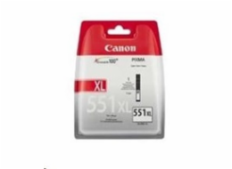 Canon CARTRIDGE CLI-551GY XL šedá pro Pixma iP, Pixma iX, Pixma MG a Pixma MX 725, 8750, 5450 (275 str.)