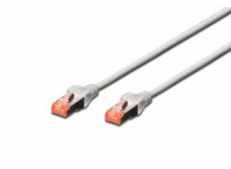 DIGITUS patch cable SFTP/PIMF CAT6 15m 4x2AWG 26/7 2xRJ45 grey