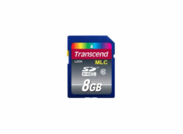 Transcend 8GB SDHC (Class 10) MLC průmyslová paměťová karta (bez adaptéru], 20MB/s R, 16MB/s W