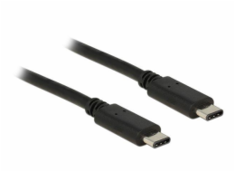 Delock Kabel USB Type-C™ 2.0 samec > USB Type-C™ 2.0 samec 1 m černý