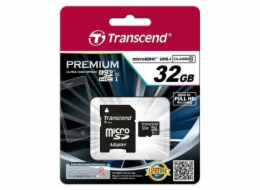 Transcend 32GB microSDHC UHS-I (Class 10) paměťová karta (s adaptérem)