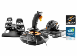 Thrustmaster Joystick T16000M FLIGHT PACK + plynový pedál + pedálová sada, pro PC 