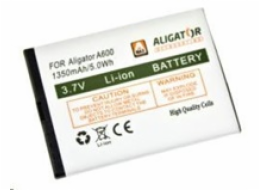 Aligator baterie A600, Li-Ion 1350 mAh