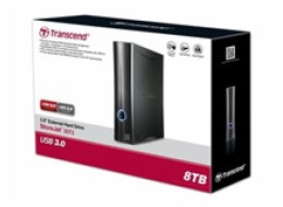 TRANSCEND 8TB StoreJet 35T3, 3.5", USB 3.0 (USB 3.1 Gen 1), Externí hard disk, černý
