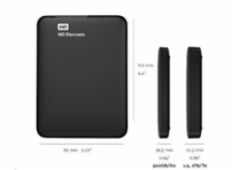 WD Elements Portable 1,5TB Ext. USB3.0, Black