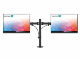 CONNECT IT TwinArm stolní držák na 2 monitory, ČERNÝ