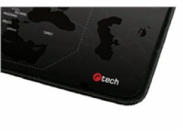 C-TECH herní podložka pod myš MP-01W (World), 900x270x4mm, obšité okraje