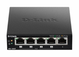 D-Link DES-1005P B1 5-Port 10/100 PoE Desktop Switch, 4x PoE+, 60W pro PoE
