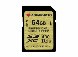 AgfaPhoto SDXC UHS I        64GB Professional High Speed U3 V30