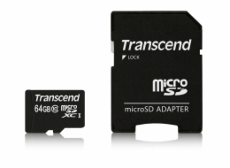 Transcend microSDXC         64GB Class 10 + SD adapter