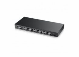 Zyxel GS1900-48 50-port Gigabit Web Smart switch, 48x gigabit RJ45, 2x SFP v2