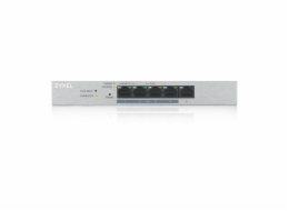 Zyxel GS1200-5HPv2 5-port Desktop Gigabit Web Smart PoE switch, 4x PoE+ GbE, PoE 60W, fanless