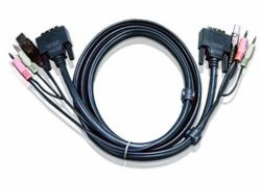 ATEN int.kabel pro KVM USB, DVI, audio,  1.8m pro CS1764