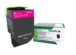 Lexmark 71B20M - originální LEXMARK 71B20M0 Toner Lexmark magenta return 2300 str CS/CX3/4/517