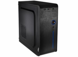 Akyga PC skříň Midi ATX 2xUSB2.0. bez PSU, černá